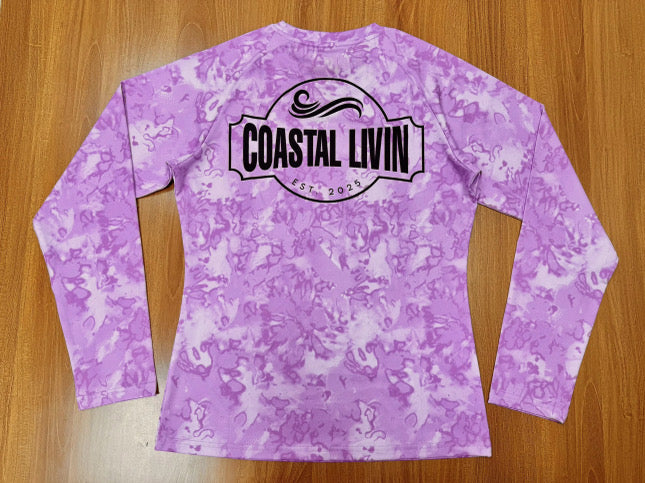 Women’s Purple Fishing Shirt