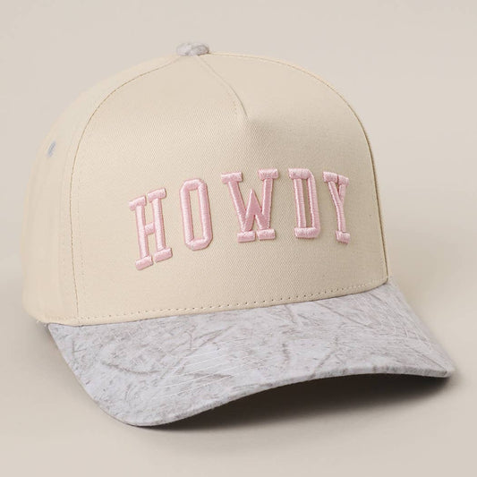 Howdy White Camo Trucker Hat