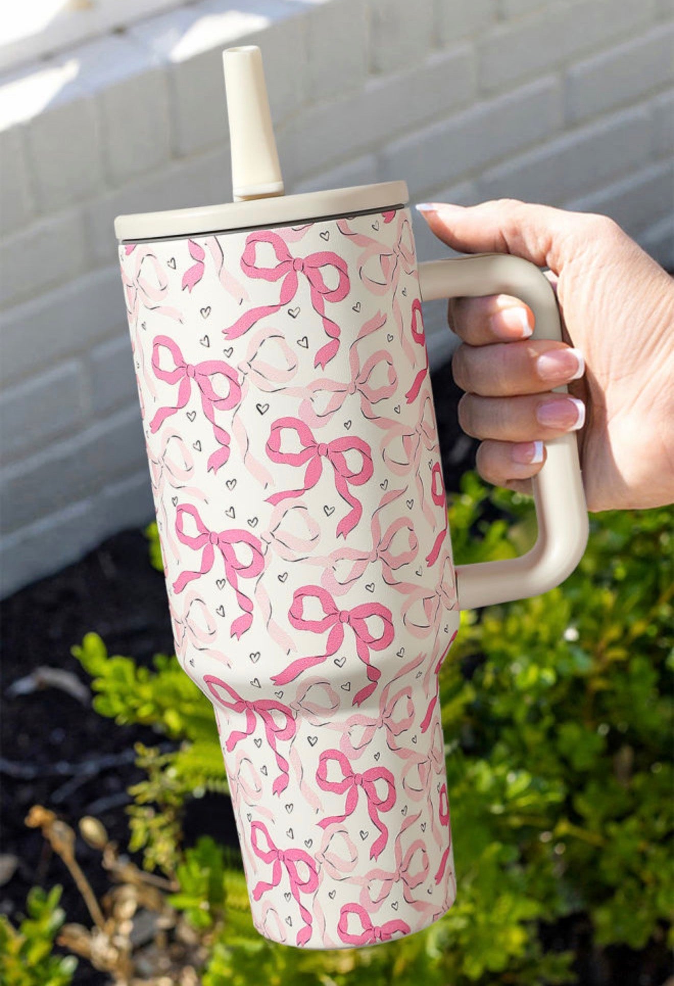 Pink Bow Tumbler