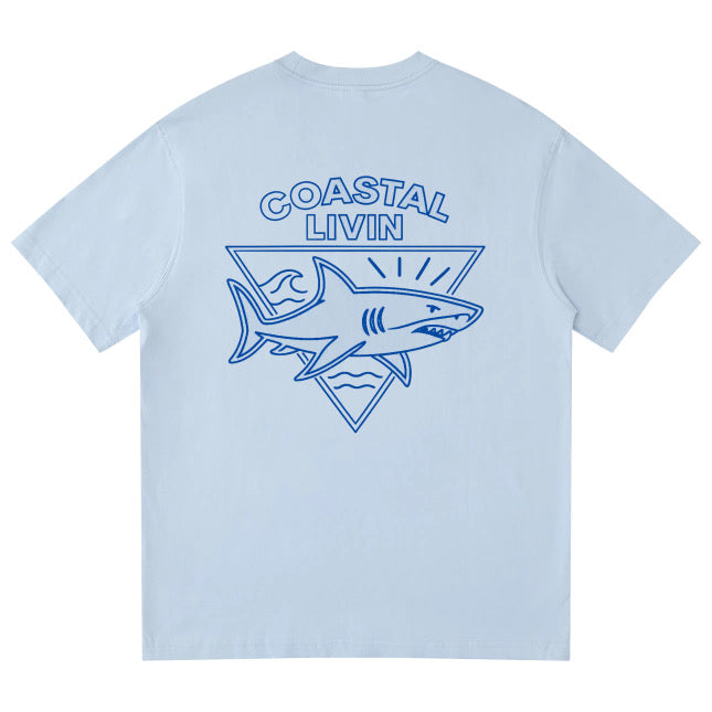 Coastal Livin Men’s Shark T Shirt