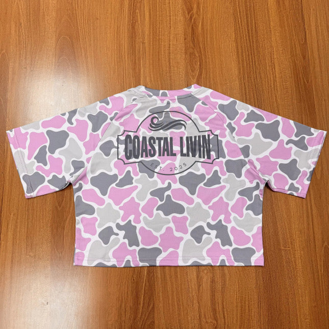 Women’s Pink Camo Fishing Shirt