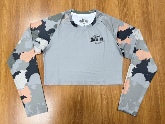 Women’s Crop Camo Fishing Shirt