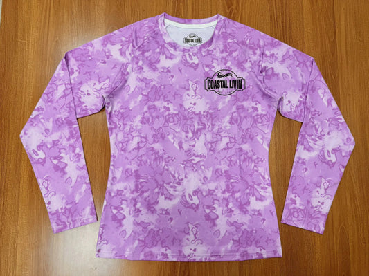 Women’s Purple Fishing Shirt