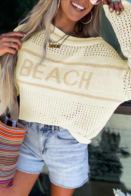 Beach Hollow Out Cover Up