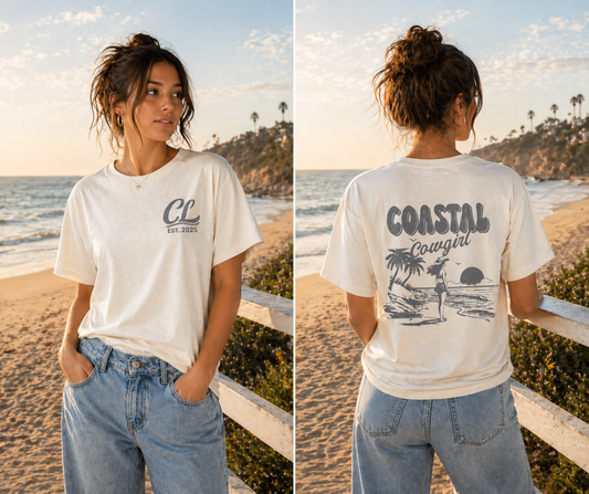 Tan Coastal Cowgirl T shirt