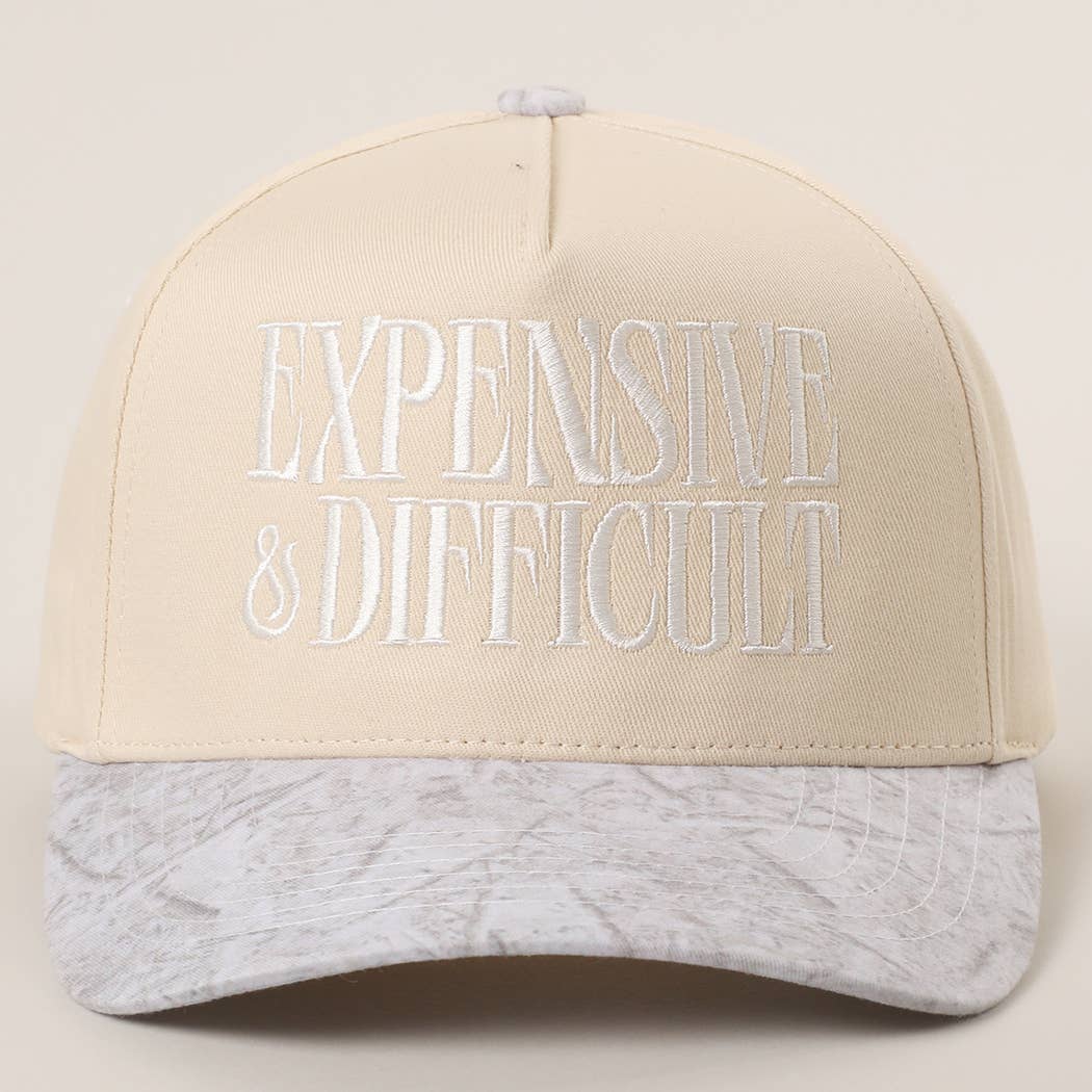 Expensive and Difficult White Camo Hat